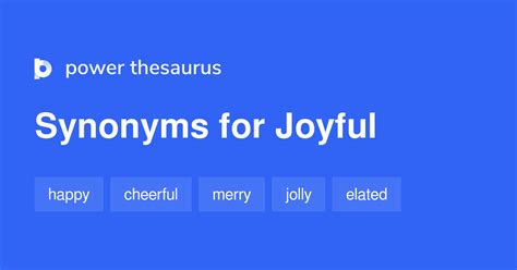The meaning of JOYOUS is joyful. . Synonym for joyously